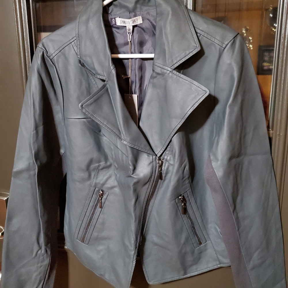 Jennifer Lopez cute Grey bomber jackt,Size L,new,Stylish!!